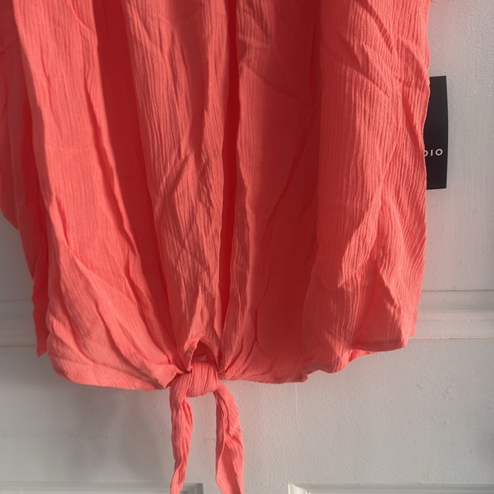 I.N. Studio Coral Blouse s. 2X new w tags - Picture 5 of 5